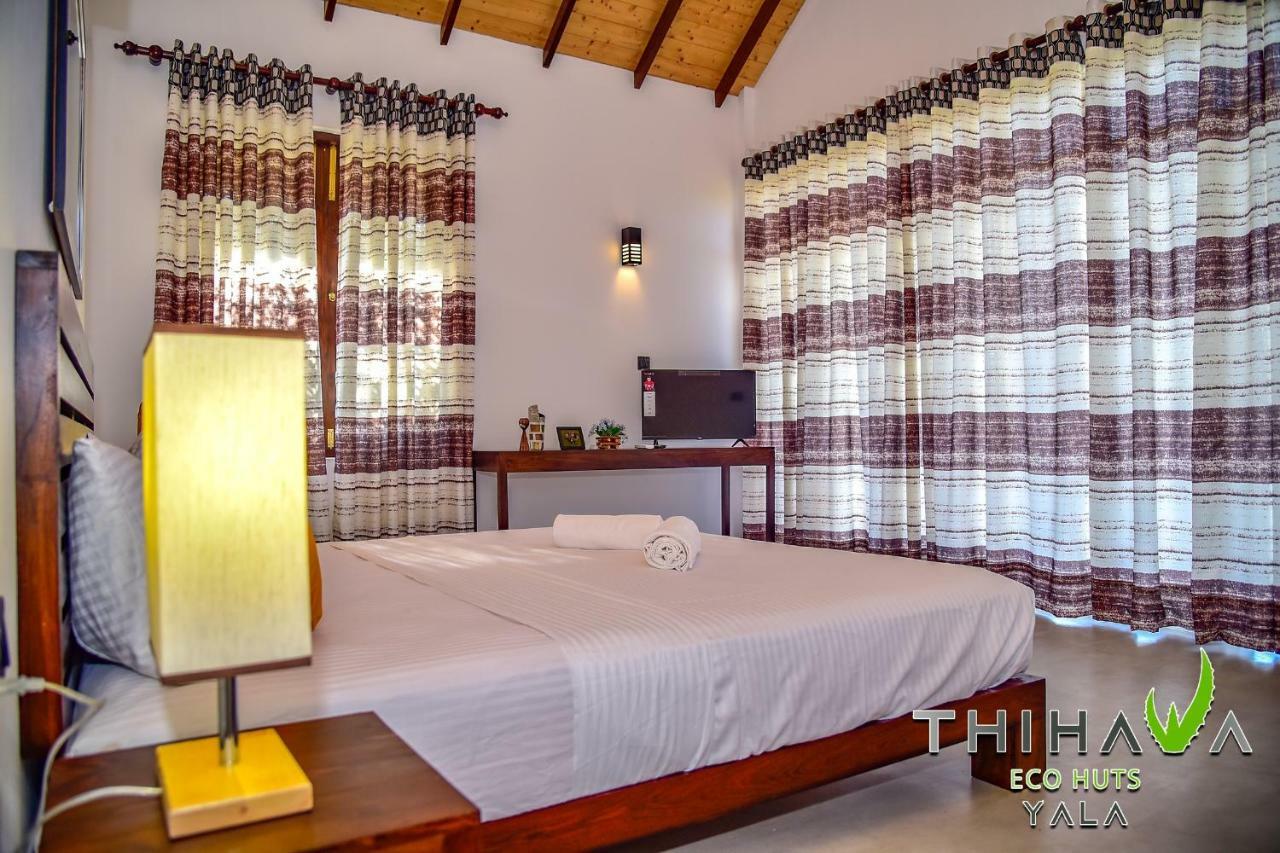 לינה וארוחת בוקר טיסמהרמה Thihawa Eco Huts Yala מראה חיצוני תמונה