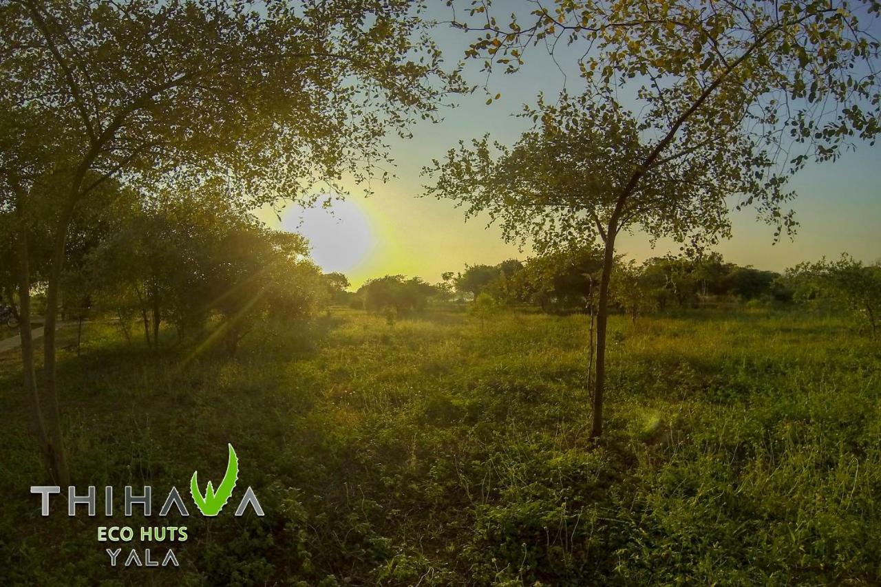 לינה וארוחת בוקר טיסמהרמה Thihawa Eco Huts Yala מראה חיצוני תמונה